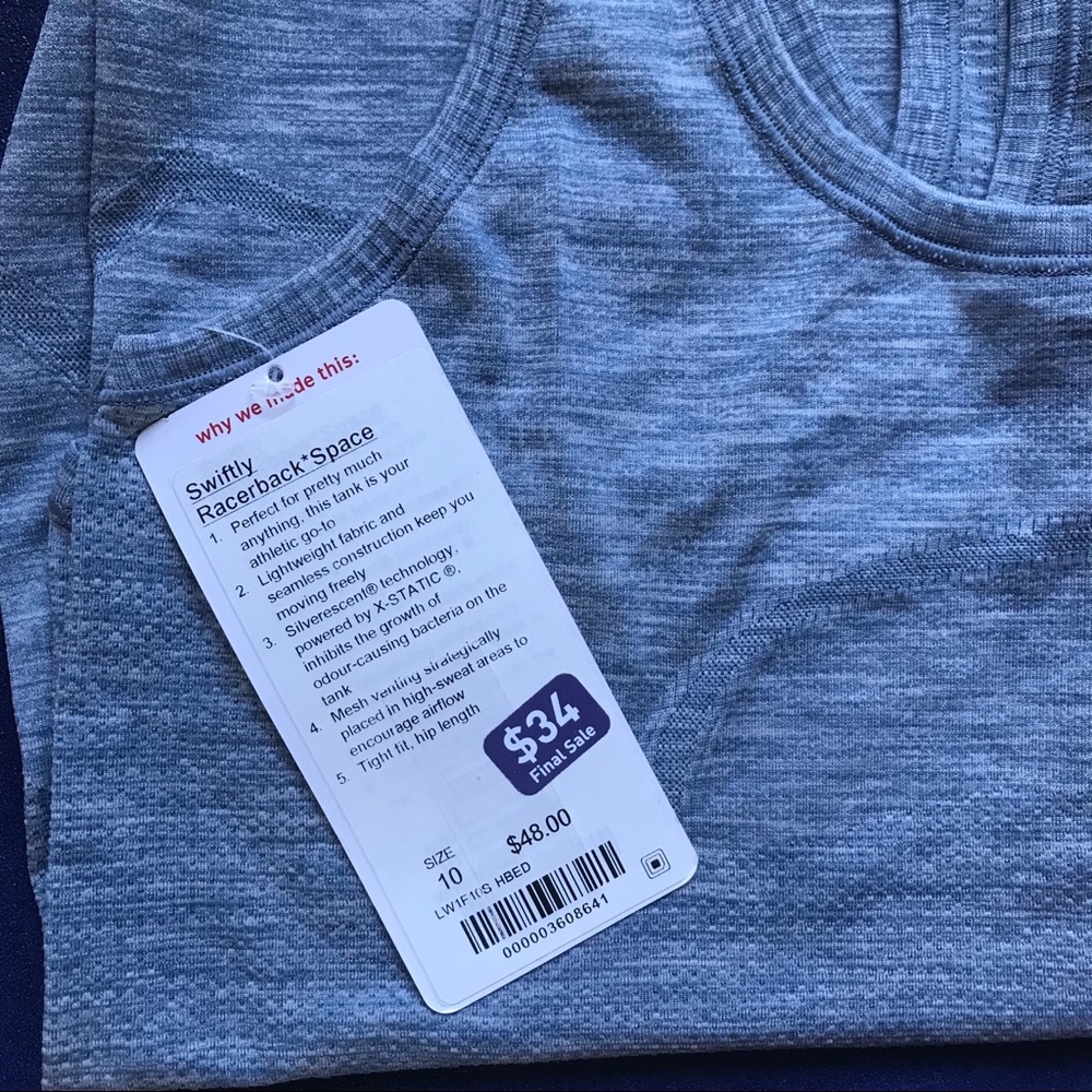 Lululemon NWT swiftly racerback 10